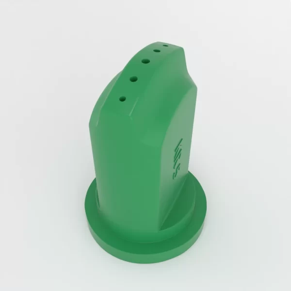 Zielona dysza natryskowa z otworami