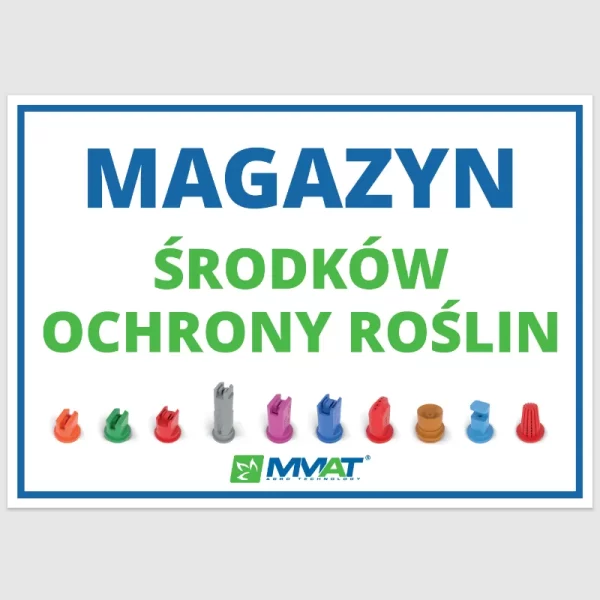 Tabliczka magazyn środków ochrony roślin