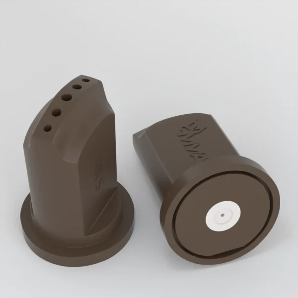 Dwie brązowe końcówki natryskowe KR5C-05