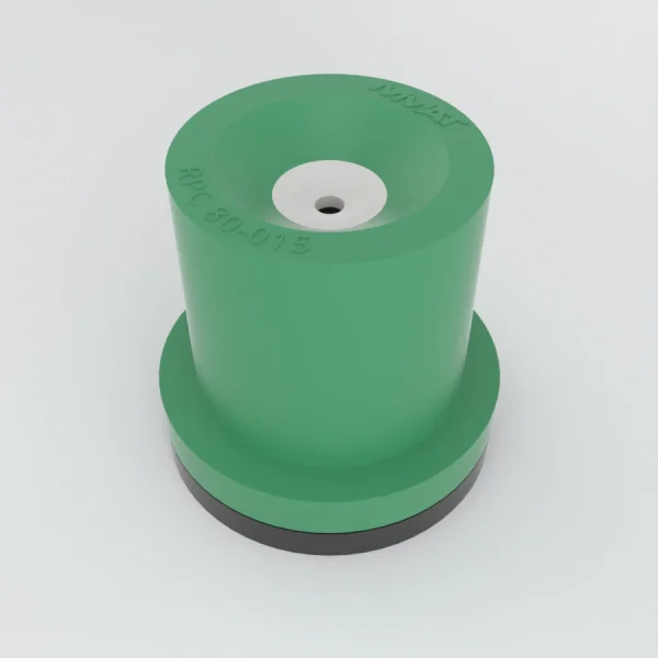 Zielony cylinder z otworem centralnym